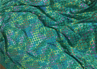 Folien-Hologramm-Doppeltes gestricktes Drucknylongewebe für Trikotanzug-Kleider