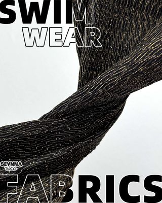 Chlorbeständiges, umweltfreundliches Bademoden-Gewebe mit 69 % recyceltem Nylon, 20 % Lurex und 11 % Elasthan