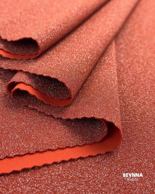 230 gm Gewicht Doppelstrickgewebe mit recyceltem Nylon und Metallveredelung für Sommer und Herbst