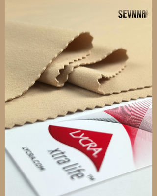 Premium Stretch Lycra Fabric with 137cm Width 230gsm Weight and 62% Nilit Softex Nylon FD + 38% Lycra Composition