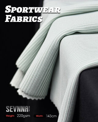 Atmungsaktives, feuchtigkeitsableitendes Yogabekleidungs-Gewebe mit Dehnung, Anti-Geruchs-Funktion und Rundstrick für Activewear