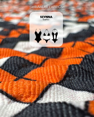 Hochfarbfest textiertes Schwimmgewebe mit UPF 50+ Sonnenschutz und 95% recyceltem Nylon