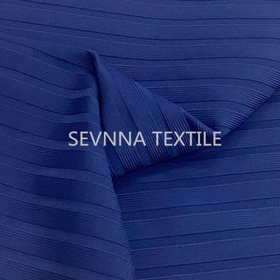 290gsm bereitete Badebekleidungs-Gewebe-Rundschreiben stricken gewellte Bikini-Strand-Abnutzung auf