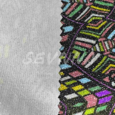 Dichte Jacquard Gewirkt Doppelgewirktem Stoff Sommer / Herbst Tragen recycelte Polyesterfasern