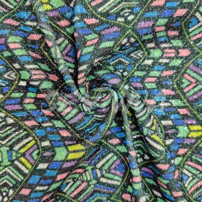 Weiches, komfortables, doppelt gestricktes Gewebe mit recyceltem Poly und Metall für Sommer-/Herbstkleidung
