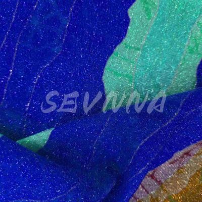 Umweltfreundliches Jacquard-Doppelstrickgewebe mit metallischer Veredelung