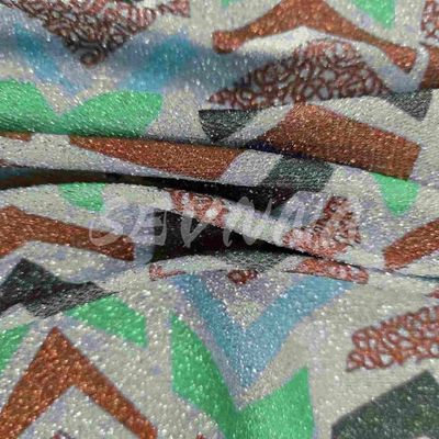 Hochdichte Doppelstrickgewebe 70% recyceltes Poly 20% Metall 10% EL und Jacquard-Stil