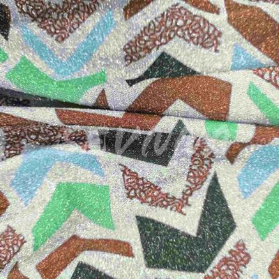 Hochdichte Doppelstrickgewebe 70% recyceltes Poly 20% Metall 10% EL und Jacquard-Stil