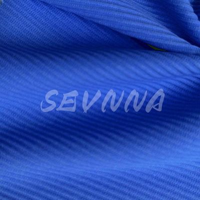Blauer Polyester-Spandex-Gewebe für Bekleidungshersteller