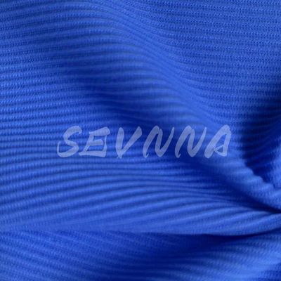 Blauer Polyester-Spandex-Gewebe für Bekleidungshersteller