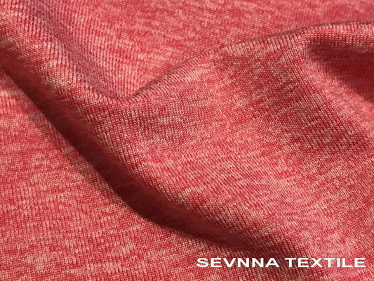 Kationisches Strickpulli-Yoga-Abnutzungs-Gewebe Heather-Grau färbt Polyester Spandex