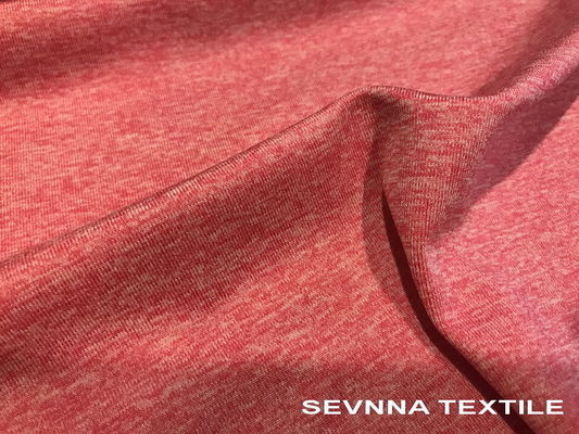 Kationisches Strickpulli-Yoga-Abnutzungs-Gewebe Heather-Grau färbt Polyester Spandex