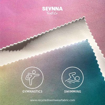 84%Polyester 16%Spandex Recycling-Schwimmbad Stoff Geschlechtsspezifisch für Männer Schwimmbad