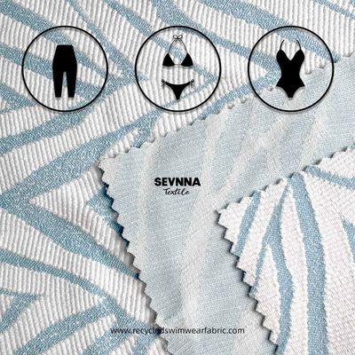 Hochdichte Doppelstrickgewebe 86% recyceltes Polyester 14% Spandex