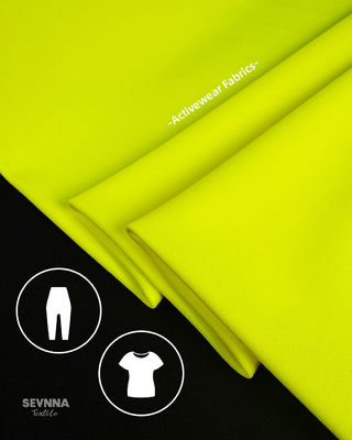 Gelb 152 cm Breite Polyester Spandex mit hoher Elastizität