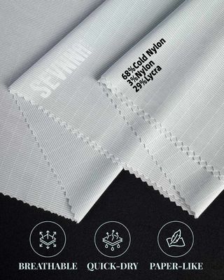 68% COLD Nylon RB 3% Nylon 29% Lycra Material Details in recyceltem Lycra Stoff für langlebige und komfortable Kleidung