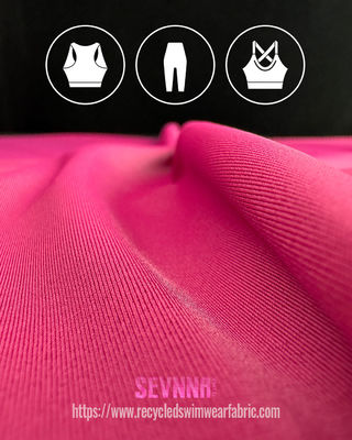 152cm Breite Recycling-Lycra-Gewebe in einfachem Muster für umweltfreundliche Kleidung