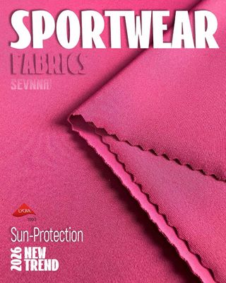 152cm Breite Recycling-Lycra-Gewebe in einfachem Muster für umweltfreundliche Kleidung