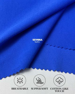 270 gm Doppelstrickstoff 93% recyceltes Nylon 7% Spandex für nachhaltige und komfortable Kleidung