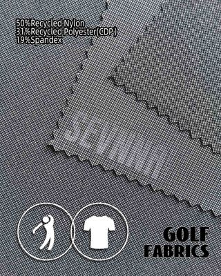 Doppelstrickstoff 220 g/m² 50 % recyceltes Nylon 31 % recyceltes Polyester 19 % Spandex für vielseitige und umweltfreundliche Produkte