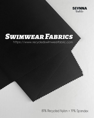 Schwimm-Strukturstoffe Alternativen 81 % recyceltes Nylon 19 % Spandex für umweltfreundliche Bademode