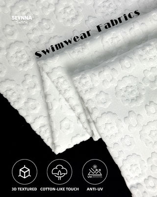 Strukturiertes Schwimmgewebe 95 % recyceltes Polyester Hohe Chlorbeständigkeit