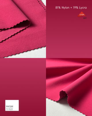 Leichtes, dehnbares Lycra-Gewebe 81 % Nylon 19 % Lycra 215 g/m²
