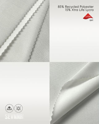 Leichtes, dehnbares Lycra-Gewebe aus 85 % recyceltem Polyester