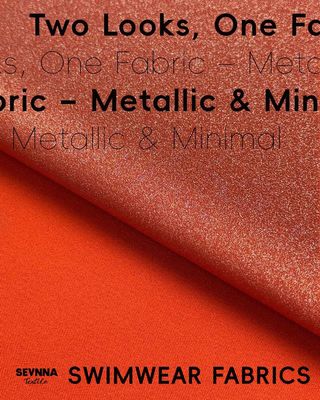 230 gm Gewicht Doppelstrickgewebe mit recyceltem Nylon und Metallveredelung für Sommer und Herbst