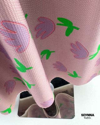 180gsm schweres Doppelstrickgewebe für Sommer- und Herbstbekleidung mit umweltfreundlichem 87% recyceltem Nylon