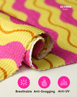 Umweltschonendes, recyceltes Badebekleidungsgewebe mit 78% recyceltem Nylon, 5% Metallsilber und 17% Spandex