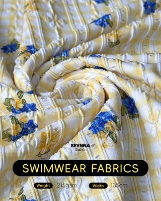 Hochchlorresistentes, strukturiertes Schwimmgewebe mit 92 % recyceltem Nylon + 8 % Spandex und 215 g/m² Gewicht für strapazierfähige Bademode