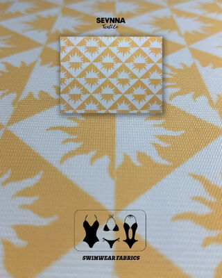 260 g/m² Hochchlorbeständiger, UV-Schutz 50+ strukturierter Badestoff für strapazierfähige Bademode