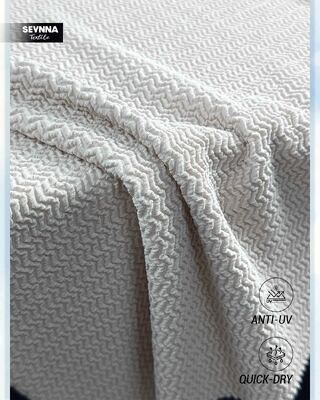 Eco Friendly Swimwear Fabric with Two Way Elasticity 130cm Width and 250gsm Weight for Sustainable Swimwear