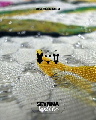 Solid Pattern Recycled Swimwear Fabric Offering Regular Fit Suitable for Sustainable Swimwear Manufacturing Projects