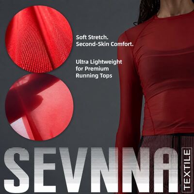 75GSM UPF 30+ Ultraleichtes PA LYCRA SPORT Stretchgewebe für Laufshirts SP7915