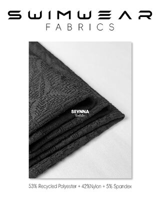 Circular Knitting Recycled Nylon Fabric with 53% Recycled Polyester and 390gsm Weight for Sustainable Textile Solutions
