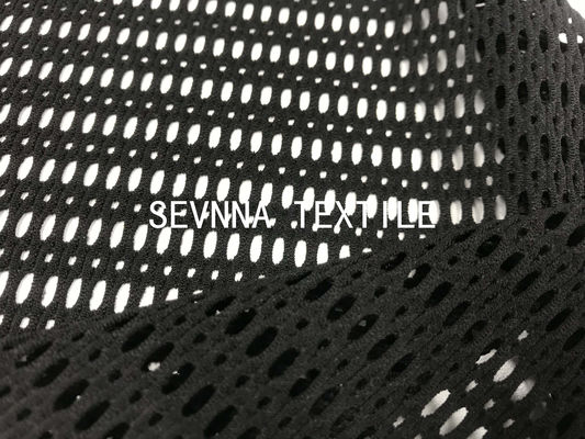 Sportkleidungs-Polyester Spandex-Material aufbereitetes, das Plastikflaschen-Garn-Sport-Netz-Maschen-Mode-Kleid bedecken, Ups