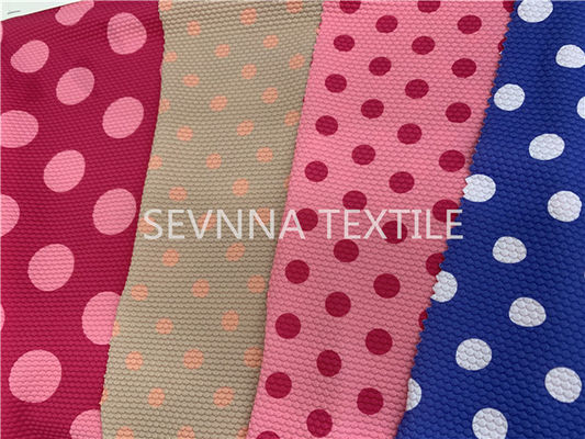 Polka-Dot Recycled Swimwear Fabric Chlorine-Widerstand-schneller Trockner