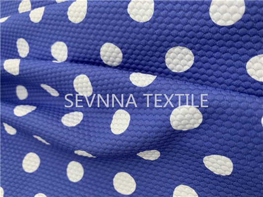 Polka-Dot Recycled Swimwear Fabric Chlorine-Widerstand-schneller Trockner