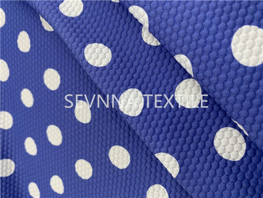 Polka-Dot Recycled Swimwear Fabric Chlorine-Widerstand-schneller Trockner