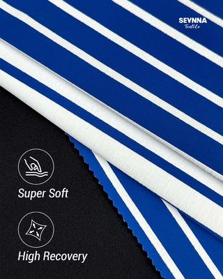 Eco-Friendly High Density Double Knit Fabric with 340gsm and 125cm Width for Sustainable Apparel