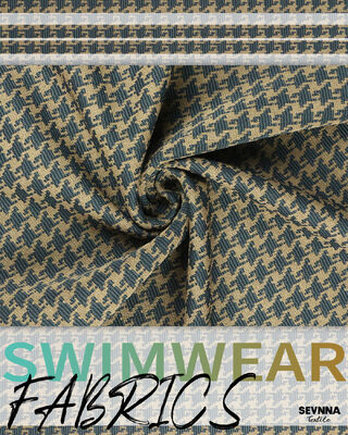 Schnelltrocknendes texturisiertes Schwimmbund mit einem Gewicht von 370 gm und einer Breite von 135 cm für Hochleistungs-Schwimmbekleidung