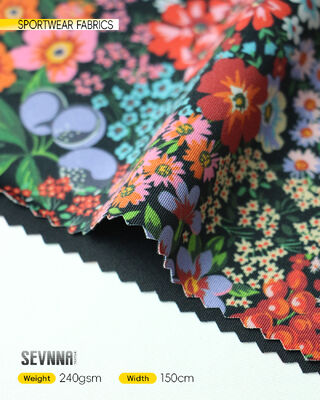 Wasserdichtes Fahrradgewebe mit 45% Polyester + 35% Nylon + 20% Spandex und 240 GSM Gewicht für Fahrradbekleidung