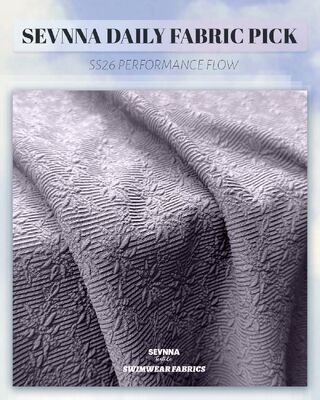 320 g/m² UPF 50+ strukturierter Schwimmstoff mit hoher Chlorbeständigkeit für strapazierfähige Bademode