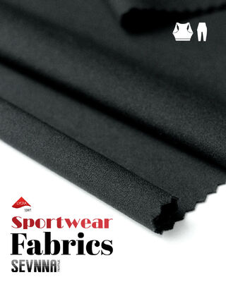 230GSM UPF 50+ feuchtigkeitsableitendes NILIT Nylon 6.6 Lycra-Gewebe für Activewear SP7467