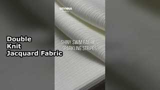 Recycelter Polyester-Doppelstrickstoff mit Jacquard-Muster und 160 cm Breite für umweltbewusste Kleidung