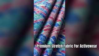 Hochwertiger recycelter Nylon-Spandex-Stoff für Sportbekleidung