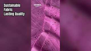 Umweltfreundliches recyceltes Polyestergewebe, entwickelt für nachhaltige Modemarken, die sich auf die Umwelt konzentrieren