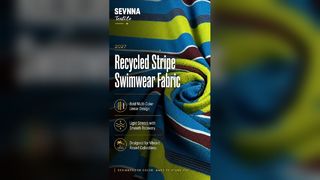 Hochwertiger Stoff aus recyceltem Polyester für nachhaltige Activewear